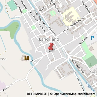 Mappa Via IV Novembre, 10, 27015 Landriano, Pavia (Lombardia)