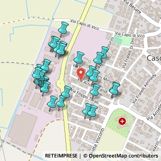 Mappa Via Achille Grandi, 27022 Casorate Primo PV, Italia (0.24138)