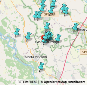 Mappa Via Achille Grandi, 27022 Casorate Primo PV, Italia (3.4425)