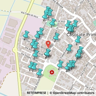 Mappa Via Cesare Battisti, 27022 Casorate Primo PV, Italia (0.27)