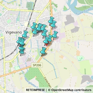 Mappa Via Cusago, 27029 Vigevano PV, Italia (0.7885)