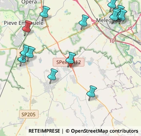 Mappa Via Fratelli Cairoli, 27015 Landriano PV, Italia (5.35286)