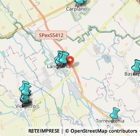 Mappa Via Fratelli Cairoli, 27015 Landriano PV, Italia (2.5675)