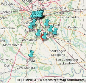 Mappa Via Fratelli Cairoli, 27015 Landriano PV, Italia (13.1165)