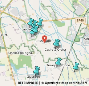 Mappa Via Giuseppe Garibaldi, 20084 Lacchiarella MI, Italia (1.90417)