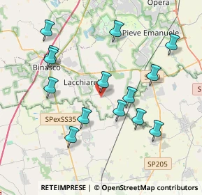 Mappa Via Giuseppe Garibaldi, 20084 Lacchiarella MI, Italia (3.93214)