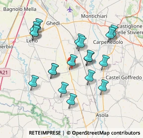 Mappa Via Kennedy, 25010 Isorella BS, Italia (7.07842)