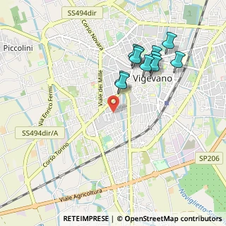 Mappa Via Tommaso Grossi, 27029 Vigevano PV, Italia (0.94545)