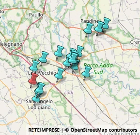 Mappa Via Polenghi Lombardo, 26900 Lodi LO, Italia (5.5985)