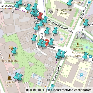 Mappa Piazzale Fiume, 26900 Lodi LO, Italia (0.075)