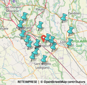 Mappa Via Privata Sicilia, 26855 Lodi vecchio LO, Italia (6.50941)