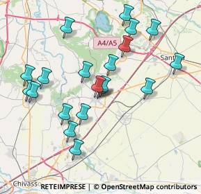 Mappa Corso Vercelli, 13043 Cigliano VC, Italia (7.692)