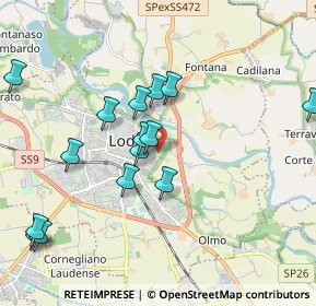 Mappa Via Lago di Garda, 26900 Lodi LO, Italia (2.03467)