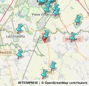 Mappa Via de Filippo, 27010 Siziano PV, Italia (5.85)