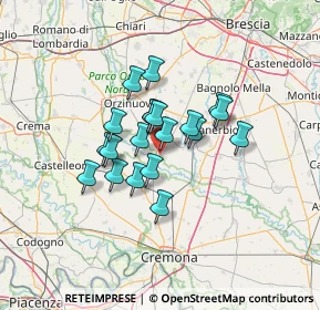 Mappa Via Suor Laura Aceti, 25027 Quinzano d'Oglio BS, Italia (9.245)