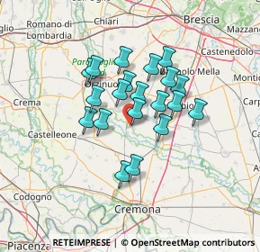 Mappa Via Suor Laura Aceti, 25027 Quinzano d'Oglio BS, Italia (10.1705)
