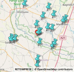 Mappa Via Suor Laura Aceti, 25027 Quinzano d'Oglio BS, Italia (8.466)