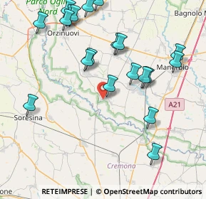 Mappa Via Suor Laura Aceti, 25027 Quinzano d'Oglio BS, Italia (9.2585)