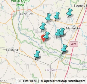 Mappa Via Suor Laura Aceti, 25027 Quinzano d'Oglio BS, Italia (6.60833)