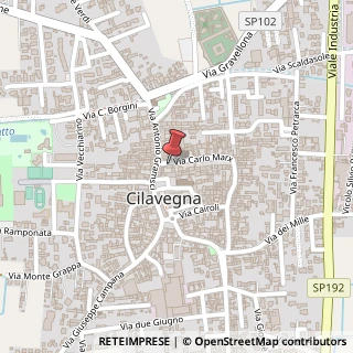 Mappa Via C. Marx, 8, 27024 Cilavegna, Pavia (Lombardia)