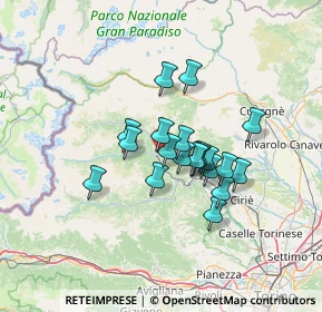 Mappa Strada Brusiera, 10070 Fè , Italia (9.684)