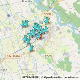 Mappa Via Giovanni Segantini, 27029 Vigevano PV, Italia (1.252)