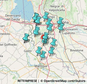 Mappa Via Alessandro Manzoni, 37060 Mozzecane VR, Italia (10.3485)