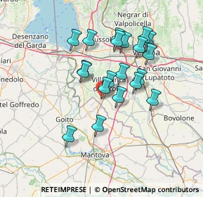 Mappa Via Alessandro Manzoni, 37060 Mozzecane VR, Italia (12.2675)