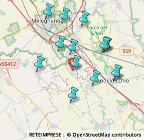 Mappa Via San Rocco, 26852 Casaletto Lodigiano LO, Italia (3.65286)