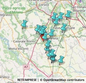 Mappa Via Leonardo da Vinci, 20080 Casarile MI, Italia (5.788)