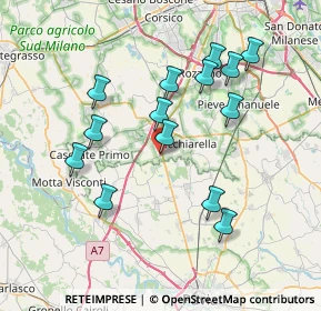 Mappa Via Leonardo da Vinci, 20080 Casarile MI, Italia (7.23357)