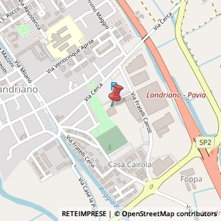 Mappa Via D.Ricotti, 5, 27015 Landriano, Pavia (Lombardia)