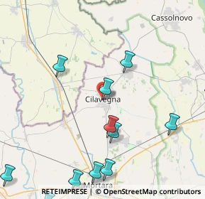 Mappa Via Giuseppe Campana, 27024 Cilavegna PV, Italia (6.02)
