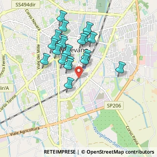 Mappa Via Caramuel, 27029 Vigevano PV, Italia (0.83)