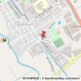 Mappa Via Fratelli Cervi, 1, 27015 Landriano, Pavia (Lombardia)