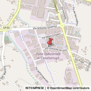 Mappa Via leonardo da vinci 35, 35020 Casalserugo, Padova (Veneto)