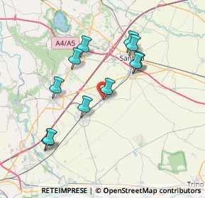 Mappa Vicolo della Stazione, 13041 Bianzè VC, Italia (6.95364)