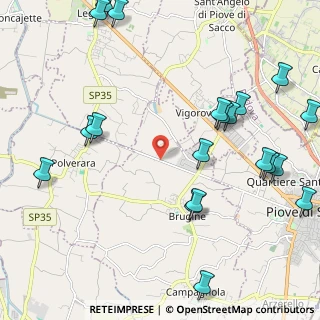 Mappa Via Fiumicello arg. dx., 35020 Brugine PD, Italia (2.7795)