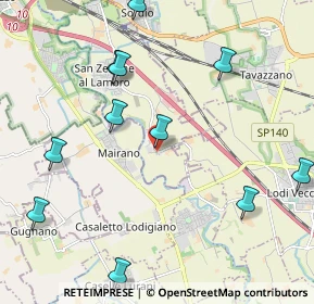 Mappa Via Costituzione, 26852 Casaletto Lodigiano LO, Italia (2.635)