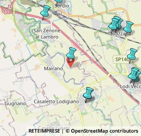 Mappa Via del Colombarolo, 26852 Casaletto Lodigiano LO, Italia (2.955)