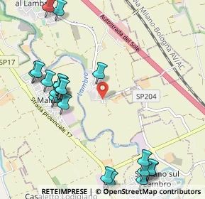 Mappa Via del Colombarolo, 26852 Casaletto Lodigiano LO, Italia (1.3015)