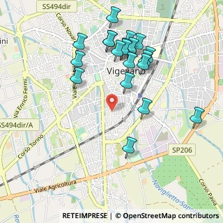 Mappa Via Vincenzo Bellini, 27029 Vigevano PV, Italia (1.0285)
