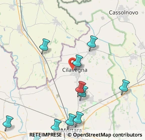 Mappa Via Vecchiarino, 27024 Cilavegna PV, Italia (5.84308)