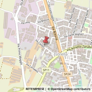 Mappa Via Cavour, 46, 25010 Isorella, Brescia (Lombardia)