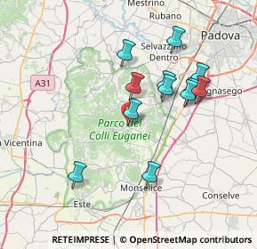 Mappa Via Luciani Papa, 35030 Galzignano Terme PD, Italia (6.695)