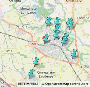 Mappa Via Lodi Vecchio, 26900 Lodi LO, Italia (1.78667)
