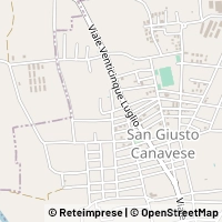 Map San Giusto Canavese