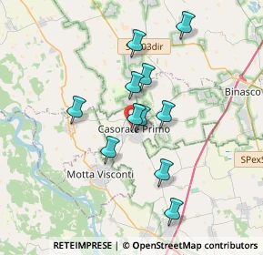 Mappa Via Battisti, 27022 Casorate Primo PV, Italia (2.95)