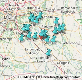 Mappa Via Madre Cabrini, 26900 Lodi LO, Italia (10.7675)
