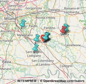 Mappa Via Madre Cabrini, 26900 Lodi LO, Italia (7.95273)